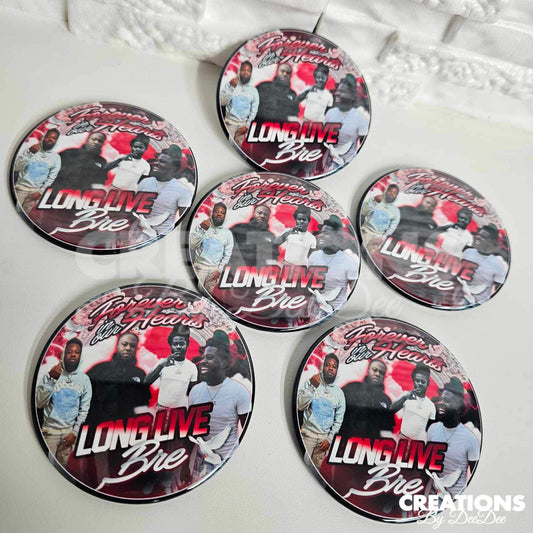 LongLiveBre 3” Custom Buttons