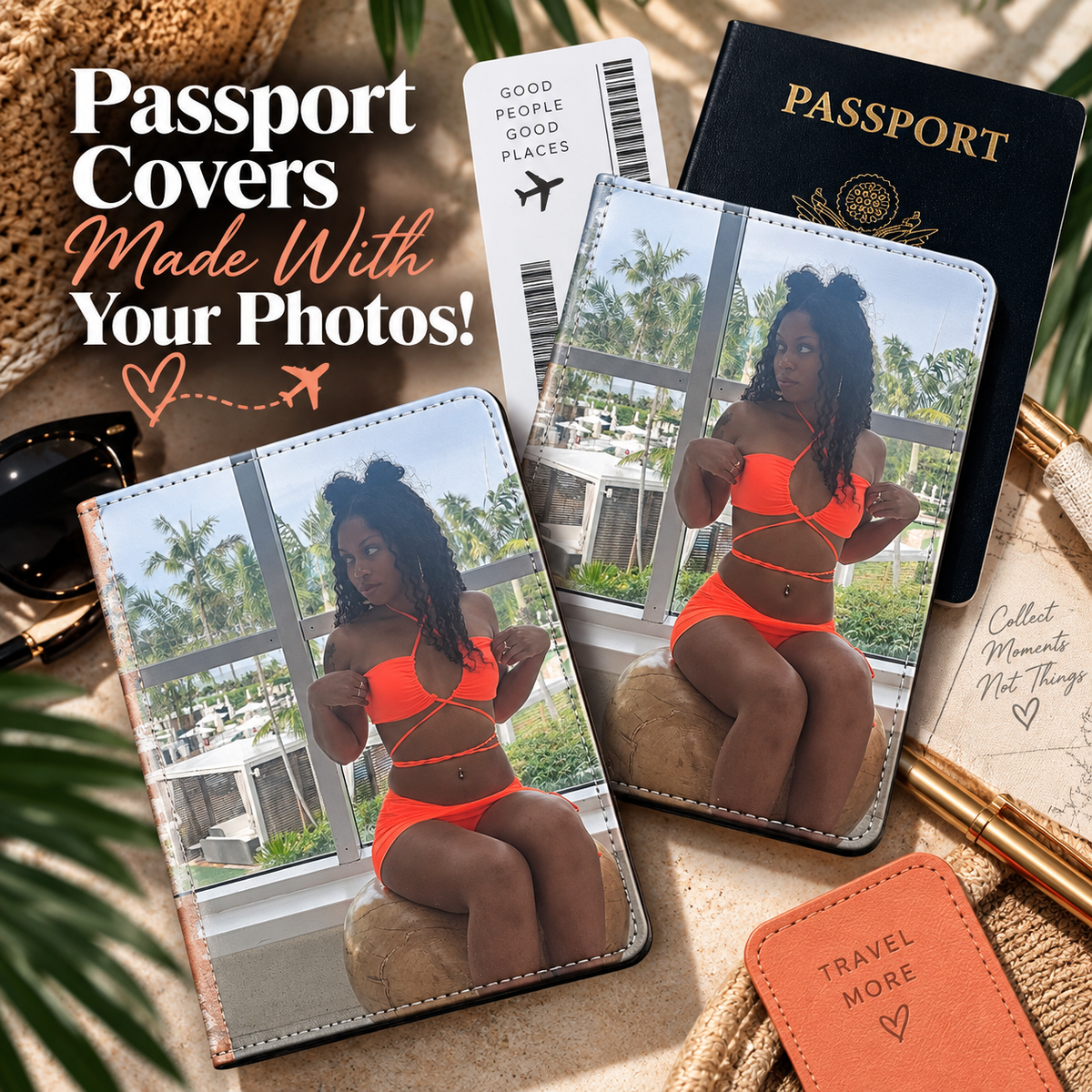 Custom Photo Passport Cover | Personalized Travel Passport Holder
