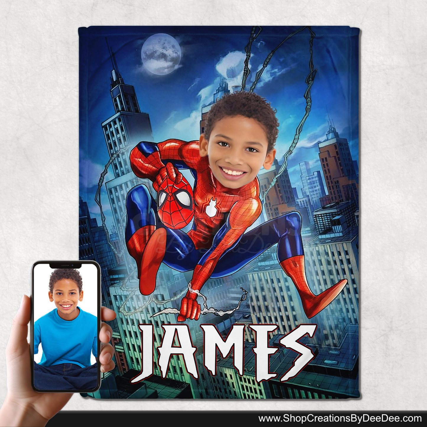 Spiderman Portrait Blanket