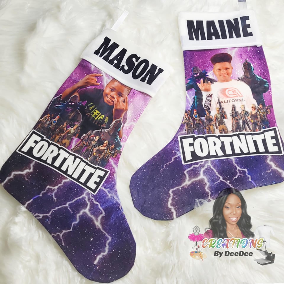 FORTNITE THEMED STOCKING