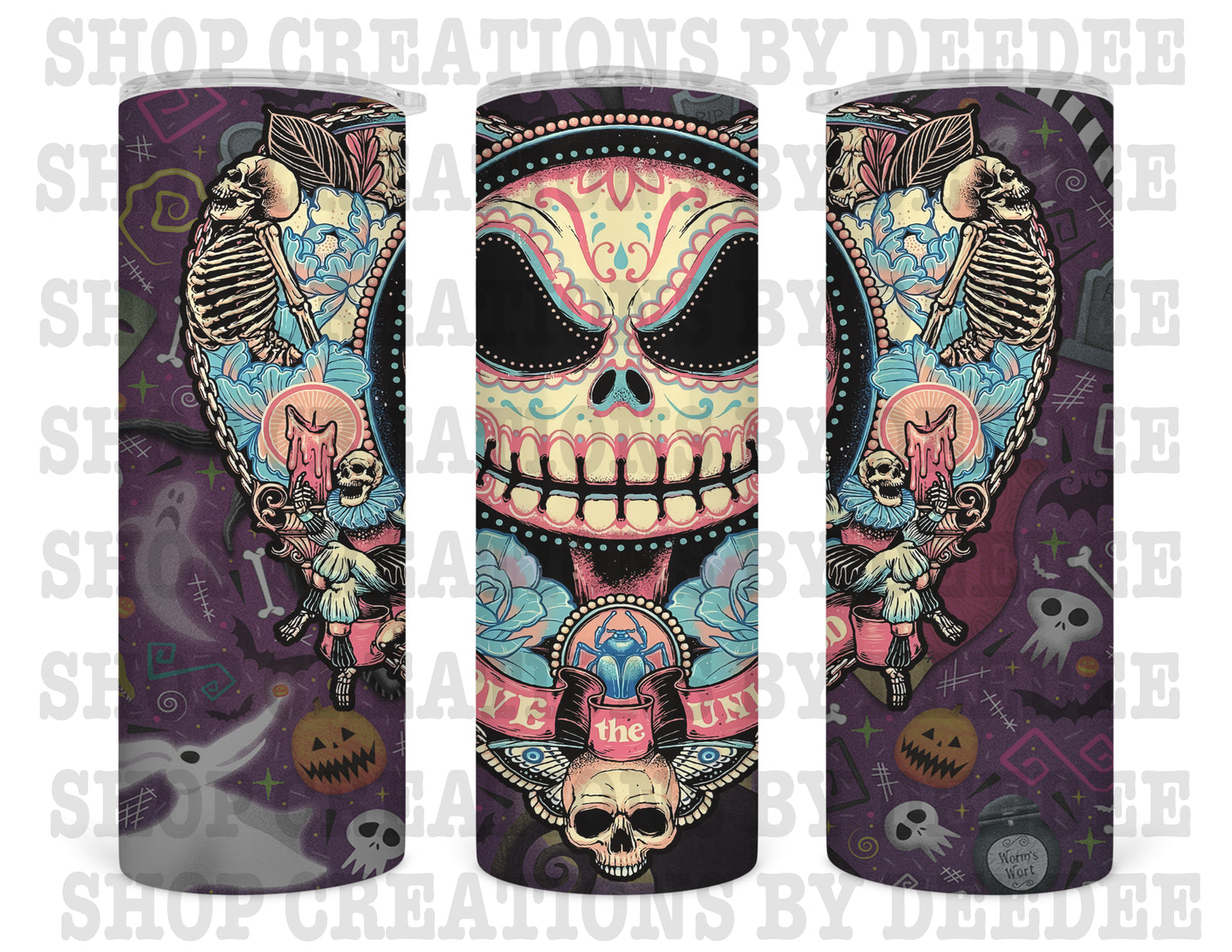 SUGARSKULL HORROR TUMBLER (JS)