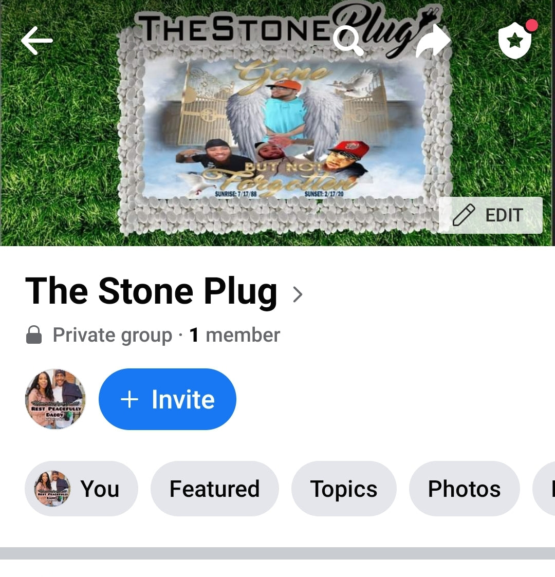 "The Stone Plug" Facebook Group Entry (learn Grave Stones, Grave Blankets, Casket panel inserts & more!)