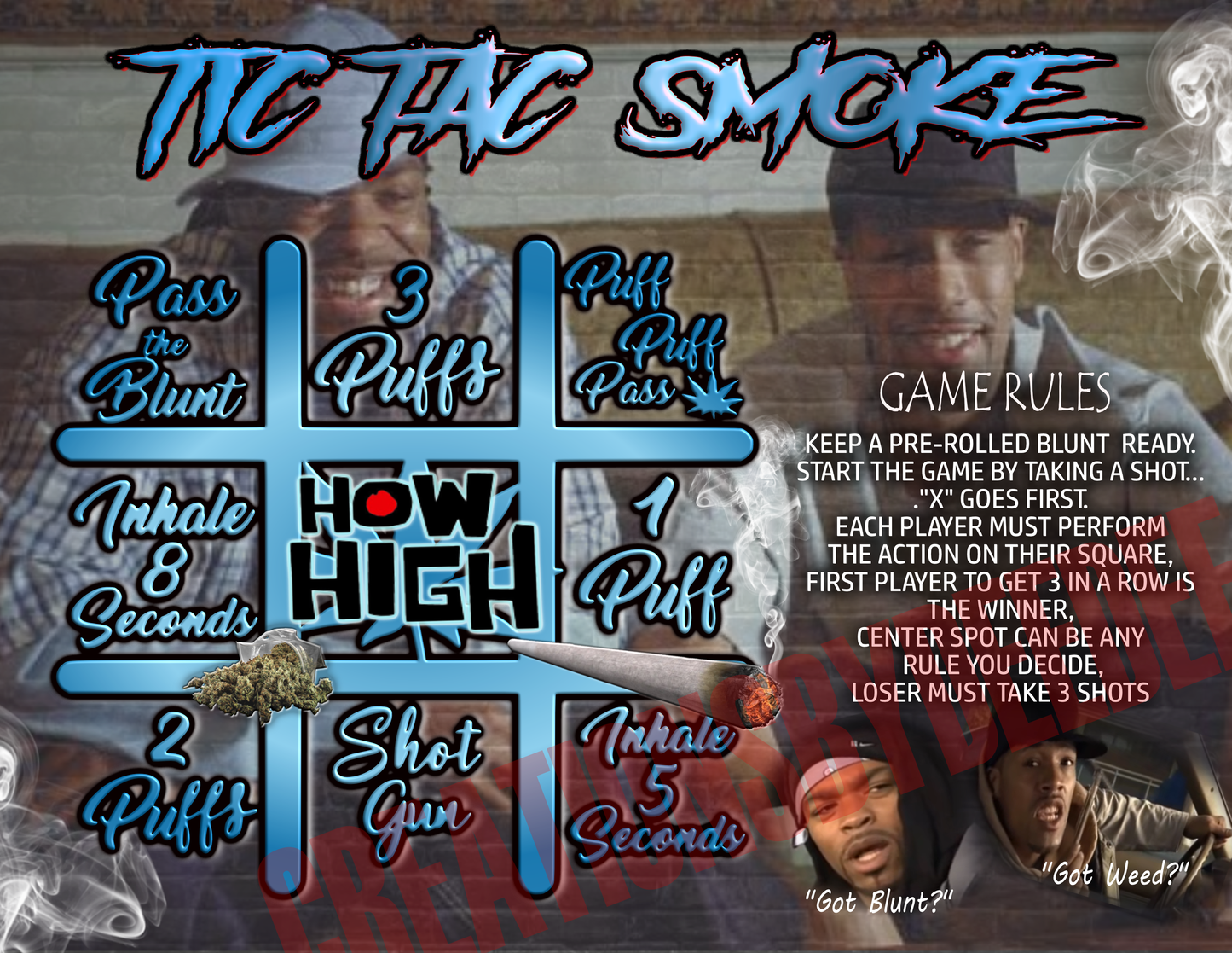 "How High" Tic-tac-toe Game Template