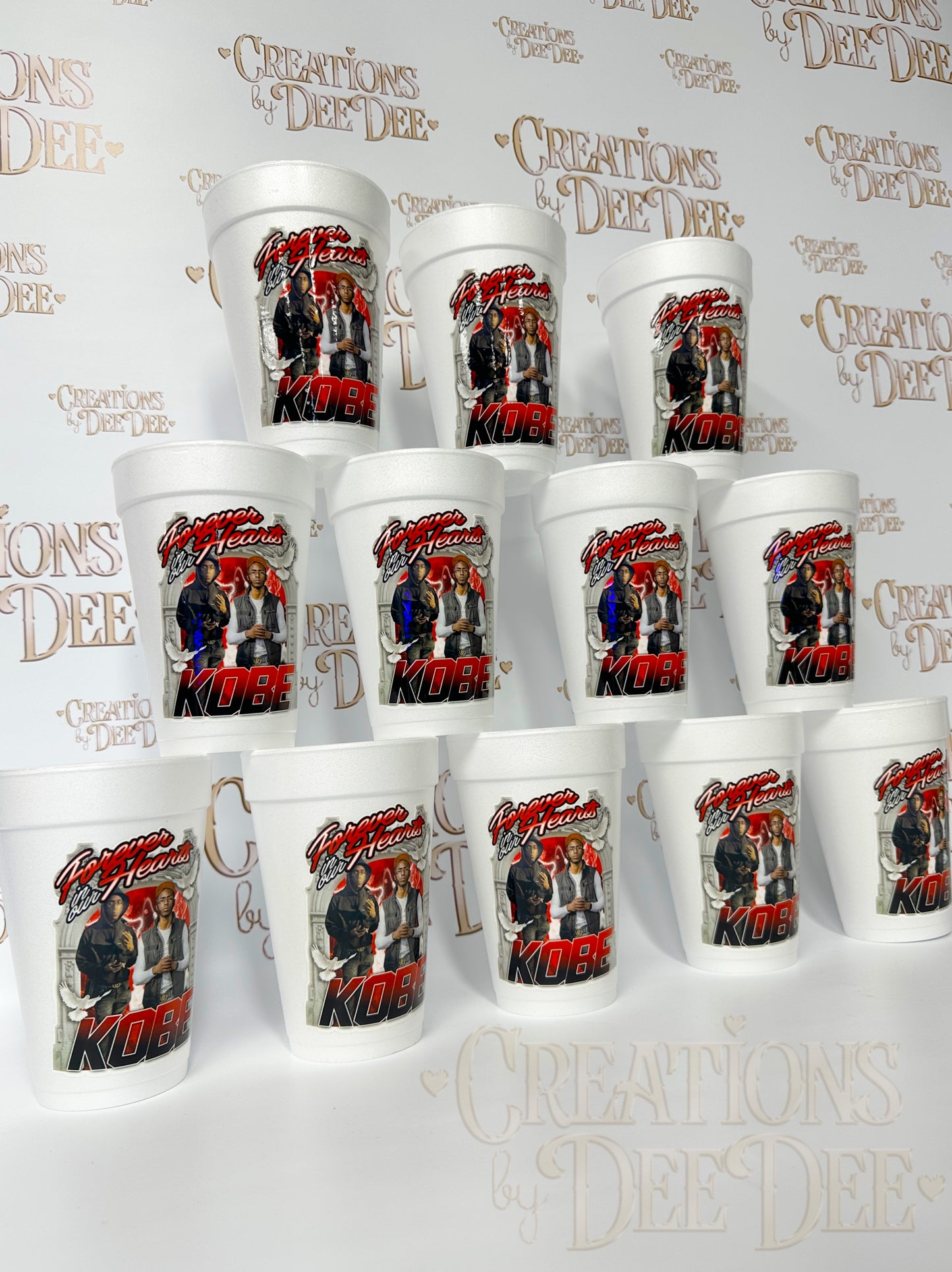 Custom Party Cups (Minimum Order of 5) FOR BULK ORDERS ALL MUST BE THE SAME DESIGN