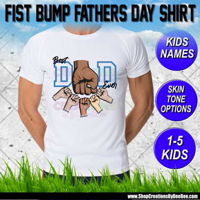 Fist Bump "Best Dad Ever" Fathers Day Shirt