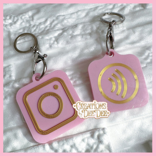 Instagram NFC Keychain