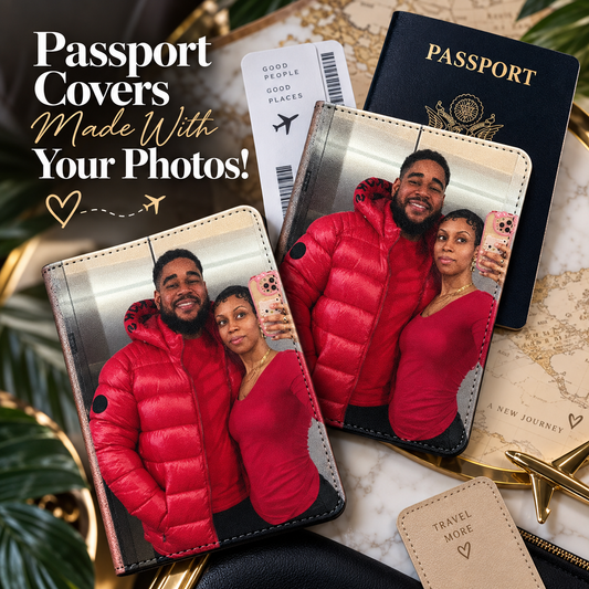 Custom Photo Passport Cover | Personalized Travel Passport Holder