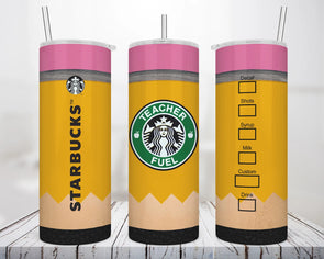 Teacher Fuel Pencil Starbucks Tumbler