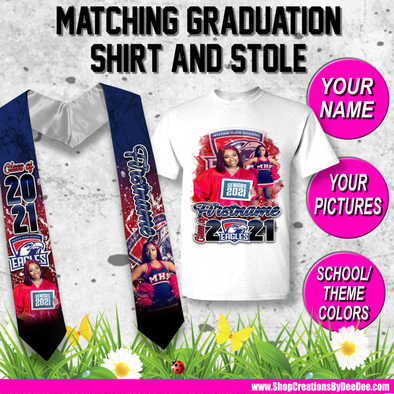 Grad Stole and Shirt combo