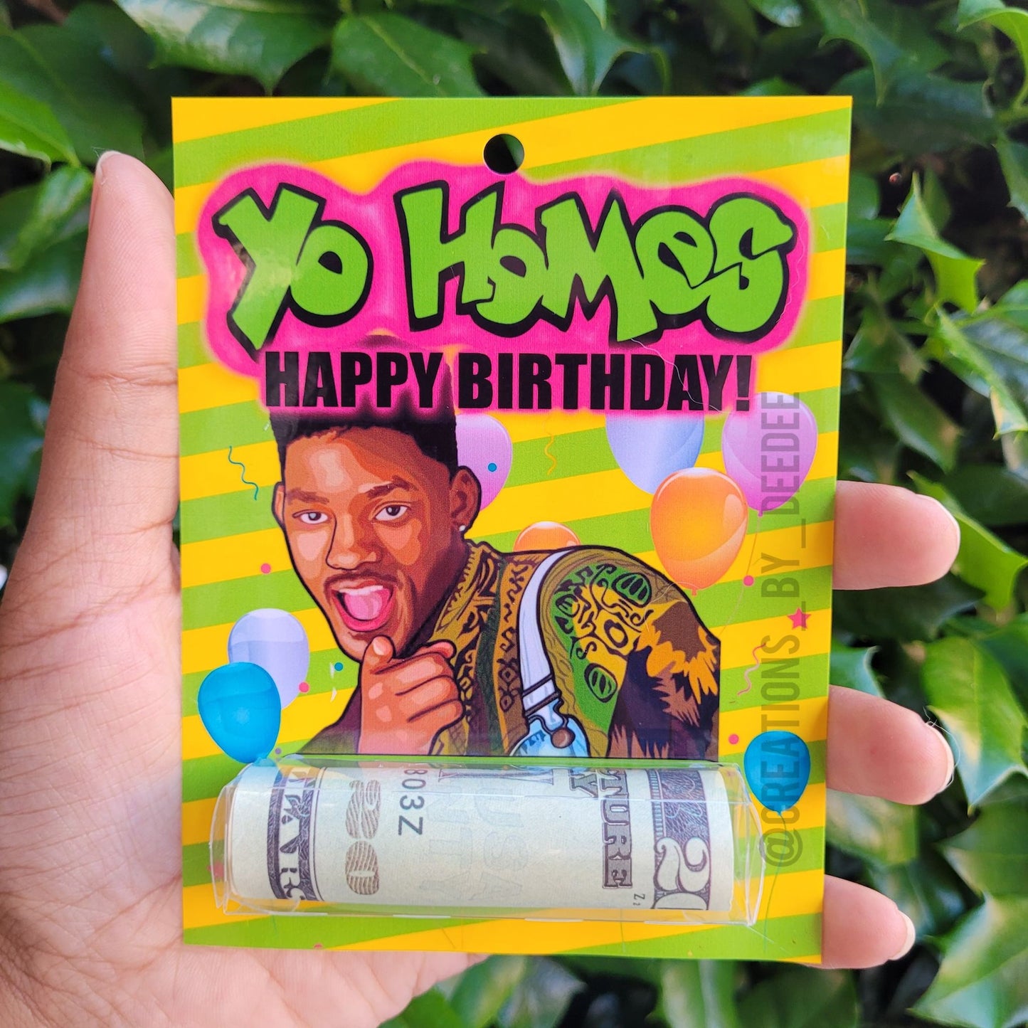 Yo Homes, Happy Birthday-Money Holder Card