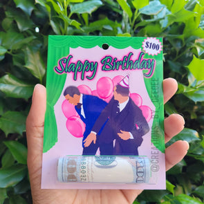 Slappy Birthday - Money holder card