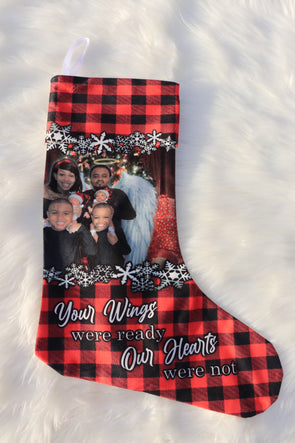 Plaid Memorial Stocking