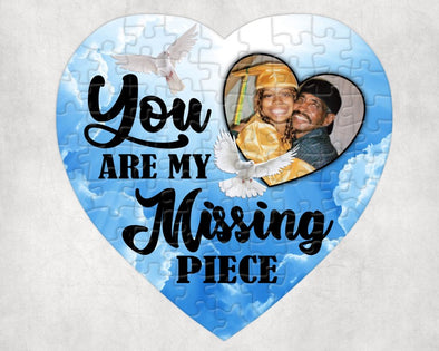 "You are my missing piece" Puzzle - Memorial Keepsake