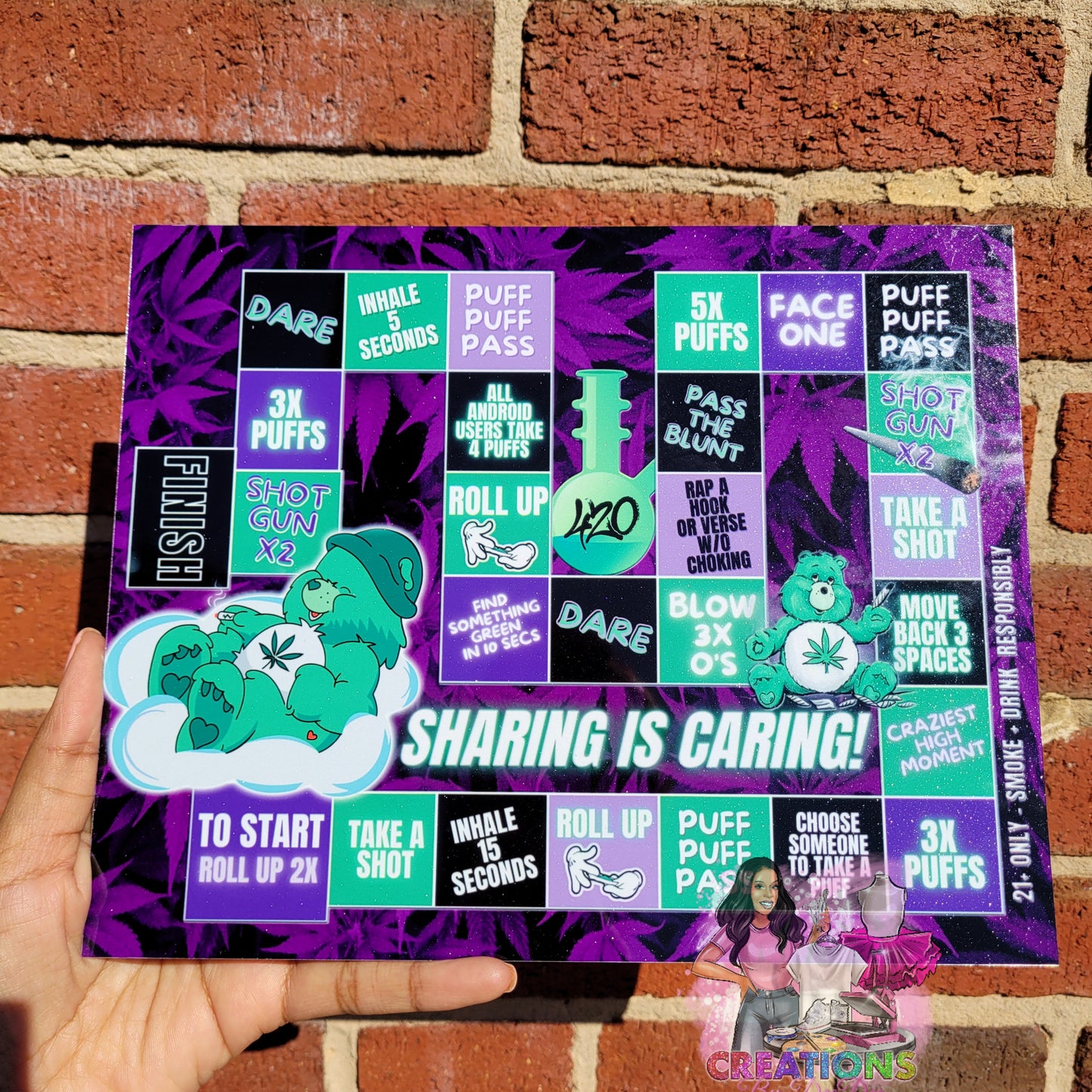 SHARING IS CARING GAME (2 TEMPLATES)