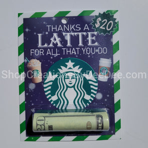 Thanks a Latte - Money holder card