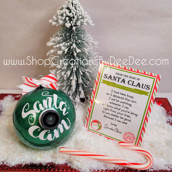 Santa Cam Ornament w/ Letter from Santa