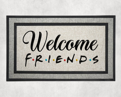 "Welcome Friends" Doormat