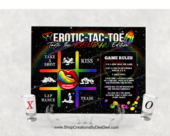 Erotic-Tac-Toe (Taste The Rainbow Edition) LGBT - TEMPLATE