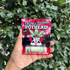 Merry Christmas Pothead - Money holder card