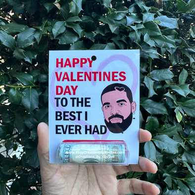 Happy Valentines Day to The Best I Ever Had - Money holder card