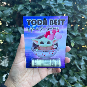 Yoda Best Wife in the Galaxy - Money holder card