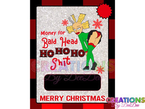 Money to do baldhead hohoho shit-Money Holder Card template - JPG