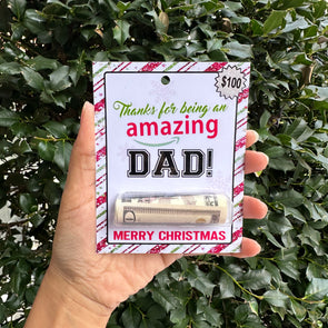 Thanks for being an amazing Dad - Money holder card