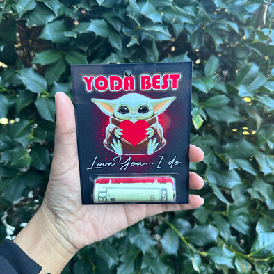 Yoda Best, Love You…I Do - Money holder card