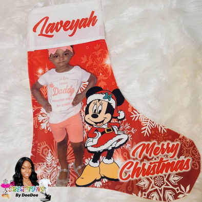 Minnie Mouse Merry Christmas Stocking